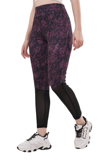 Multicolour Stretchable Animal Print Workout Gym Pants